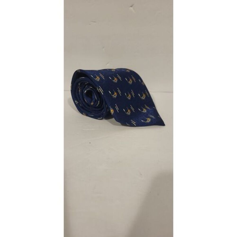 Venezia By‎ Italy Lavoraxione Antigianale Mens Neck Tie Gondola Boat.